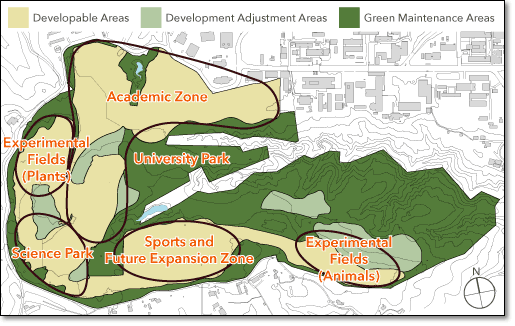 Developable Areas and Land Use Zones